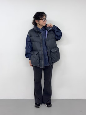 「EKAL（エカル）のアイテム」を使った、西野きよさん（レディース・152cm）の秋コーディネート