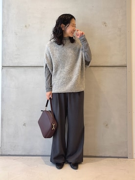 「アイテム（ベスト）」を使った、西野きよさん（レディース・152cm・30代）の秋コーディネート