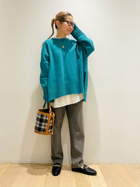 西野きよさん（レディース・152cm）の冬コーディネート