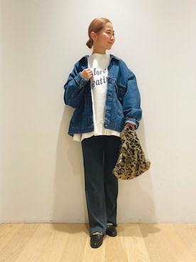 西野きよさん（レディース・152cm）の秋コーディネート