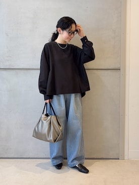 「かぐれ（カグレ）のアイテム」を使った、西野きよさん（レディース・152cm）の春コーディネート