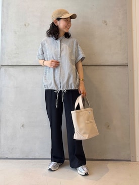 「ORCIVAL（オーシバル）のアイテム」を使った、今日の西野さん（レディース・152cm）の夏コーディネート