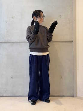 「アイテム（アクセサリー）」を使った、西野きよさん（レディース・152cm・30代）の秋コーディネート