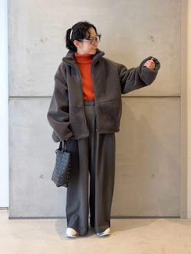 「アイテム（その他アウター）」を使った、西野きよさん（レディース・152cm・30代）の冬コーディネート