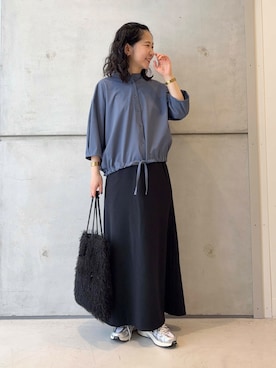 「NIKE（ナイキ）のNIKE　P-6000（スニーカー）」を使った、西野きよさん（レディース・152cm）の夏コーディネート