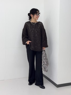 「URBAN RESEARCH Sonny Label（アーバンリサーチサニーレーベル）のアイテム（パンツ）」を使った、西野きよさん（レディース・152cm）の秋コーディネート