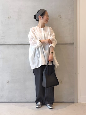 「アイテム（ネックレス）」を使った、西野きよさん（レディース・152cm・30代）の秋コーディネート