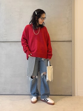 「アイテム（ヘアアクセサリー）」を使った、西野きよさん（レディース・152cm・30代）の冬コーディネート