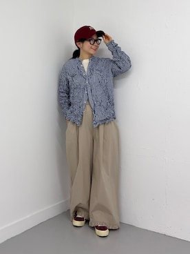 「URBAN RESEARCH DOORS（アーバンリサーチドアーズ）の『別注』New Era×DOORS　920CS（キャップ、レッド系）」を使った、西野きよさん（レディース・152cm）の夏コーディネート