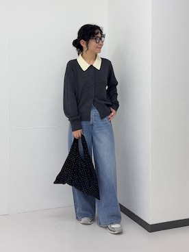 「URBAN RESEARCH Sonny Label（アーバンリサーチサニーレーベル）のアイテム（ニット/セーター）」を使った、西野きよさん（レディース・152cm）の秋コーディネート