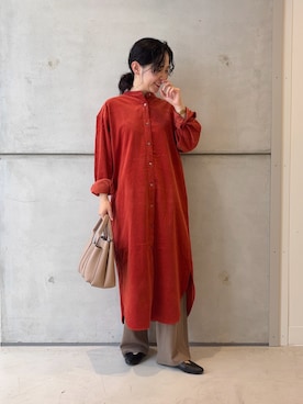 「アイテム（ワンピース/ドレス）」を使った、西野きよさん（レディース・152cm）の秋コーディネート