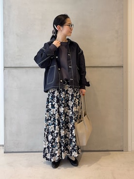 西野きよさん（レディース・152cm）の冬コーディネート