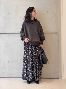 「骨格ウェーブ」｜西野きよさん（レディース・152cm）の秋コーディネート