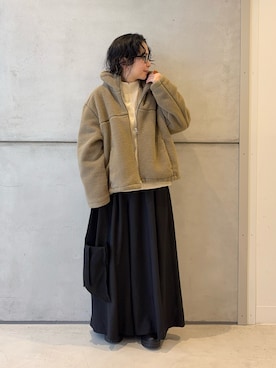 西野きよさん（レディース・152cm）の冬コーディネート