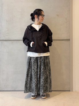 「かぐれ（カグレ）のアイテム」を使った、西野きよさん（レディース・152cm）の春コーディネート