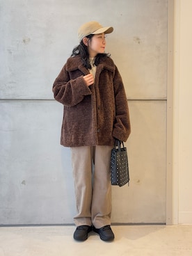 「URBAN RESEARCH（アーバンリサーチ）のアイテム」を使った、西野きよさん（レディース・152cm）の冬コーディネート