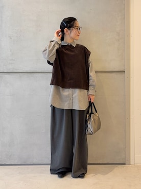 「FORK&SPOON（フォークアンドスプーン）のアイテム」を使った、西野きよさん（レディース・152cm）の冬コーディネート