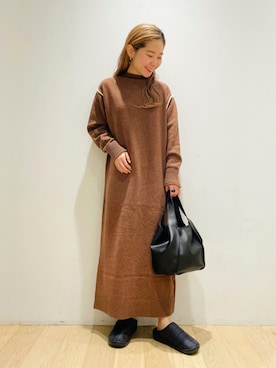 西野きよさん（レディース・152cm）の冬コーディネート