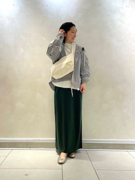 西野きよさん（レディース・152cm）の冬コーディネート