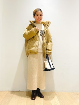 西野きよさん（レディース・152cm）の冬コーディネート