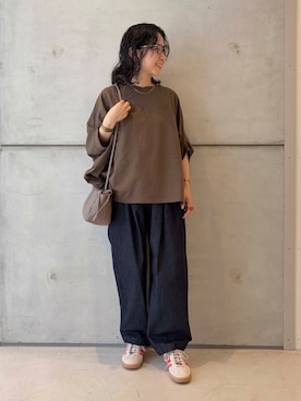 「adidas（アディダス）の『一部WEB限定サイズ』adidas　Exclusive GAZELLE INDOOR（スニーカー）」を使った、西野きよさん（レディース・152cm）の夏コーディネート
