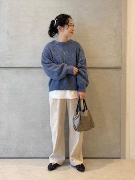 「アイテム（ヘアアクセサリー）」を使った、西野きよさん（レディース・152cm・30代）の冬コーディネート