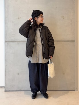 「アイテム（ジャケット/アウター）」を使った、西野きよさん（レディース・152cm）の冬コーディネート