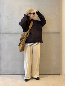 西野きよさん（レディース・152cm）の冬コーディネート