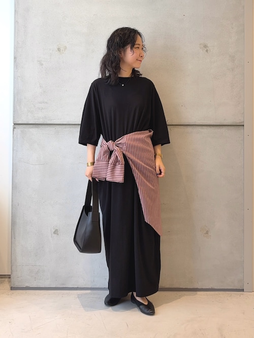 かぐれ ワンピース 「2サイズ展開」コクーンスリーブストレート