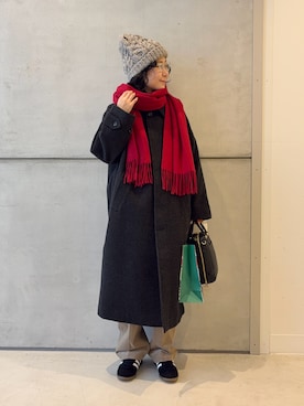 「アイテム（テーラードジャケット）」を使った、西野きよさん（レディース・152cm・30代）の冬コーディネート