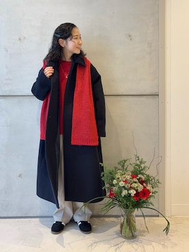 「アイテム（ヘアアクセサリー）」を使った、西野きよさん（レディース・152cm・30代）の冬コーディネート