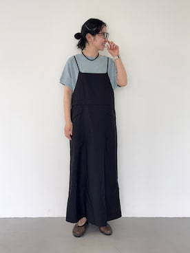 「RODE SKO（ロデスコ）のアイテム（シューズ）」を使った、西野きよさん（レディース・152cm）の春コーディネート