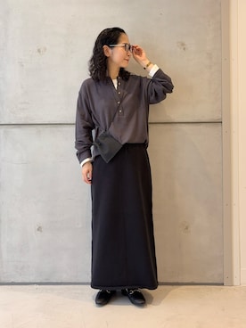 「アイテム（財布/小物）」を使った、西野きよさん（レディース・152cm）の秋コーディネート