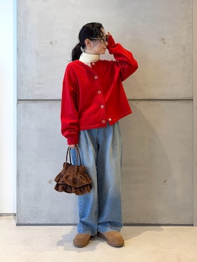 「SMELLY（スメリー）のアイテム」を使った、西野きよさん（レディース・152cm）の冬コーディネート