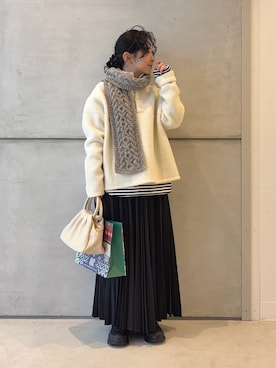 「アイテム（その他トップス）」を使った、西野きよさん（レディース・152cm）の冬コーディネート