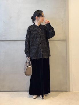 西野きよさん（レディース・152cm）の冬コーディネート