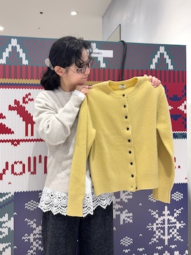 「アイテム（バレッタ/ヘアクリップ）」を使った、西野きよさん（レディース・152cm）の冬コーディネート