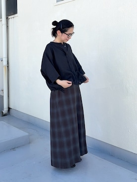 「かぐれ（カグレ）のアイテム」を使った、西野きよさん（レディース・152cm）の夏コーディネート