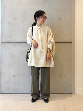 「アイテム（パンプス）」を使った、西野きよさん（レディース・152cm）の秋コーディネート