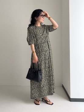 「URBAN RESEARCH（アーバンリサーチ）のアイテム（ワンピース）」を使った、西野きよさん（レディース・152cm）の夏コーディネート