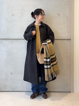 「アイテム（テーラードジャケット）」を使った、西野きよさん（レディース・152cm・30代）の秋コーディネート