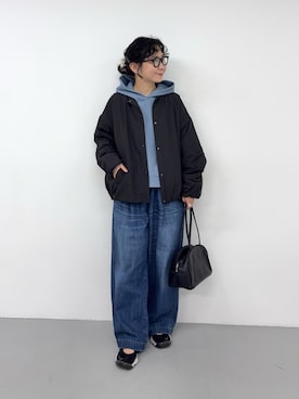 「EKAL（エカル）のアイテム」を使った、西野きよさん（レディース・152cm）の秋コーディネート