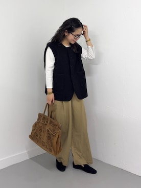 「URBAN RESEARCH DOORS(アーバンリサーチドアーズ)のアイテム(トップス)」を使った、西野きよさん(レディース・152cm)の秋コーディネート