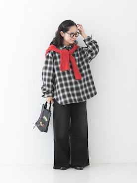 「30代」｜西野きよさん（レディース・152cm）の秋コーディネート