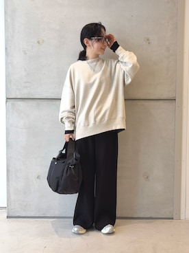 「アイテム（ネックレス）」を使った、西野きよさん（レディース・152cm）の秋コーディネート