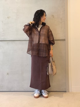 西野きよさん（レディース・152cm）の秋コーディネート