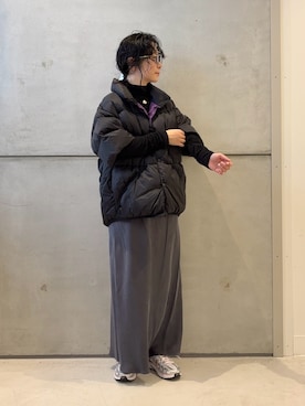 「アイテム（ダウンジャケット/コート）」を使った、西野きよさん（レディース・152cm）の秋コーディネート