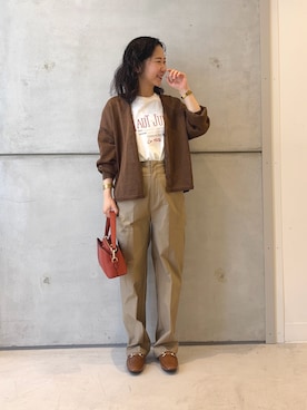 西野きよさん（レディース・152cm）の秋コーディネート