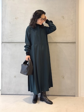 「アイテム（ワンピース/ドレス）」を使った、西野きよさん（レディース・152cm・30代）の秋コーディネート