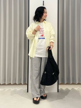 「MARMOT CAPITAL（マーモットキャピタル）のアイテム」を使った、西野きよさん（レディース・152cm）の春コーディネート